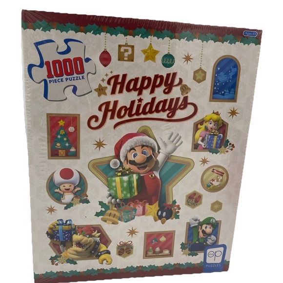 Usaopoly Other - Super Mario Happy Holidays 1,000 Piece Puzzle New Great gift! Princess Peach NEW